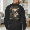 Retirement Plan On Hunting & Fishing Fisherman Hunter Dad Men's Sweatshirt Back Print