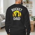 Retro Daddy Bucket Dad Softball Girl Men's Sweatshirt Back Print
