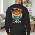 Retro Dungeon Daddy Fathers Day Men's Sweatshirt Back Print
