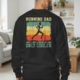 Retro Running Dad Runner Marathon Athlete Humor Outfit Men's Sweatshirt Back Print