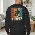 Retro Snowboard Dad Snowboarding Father Snowboarder Dad Men's Sweatshirt Back Print