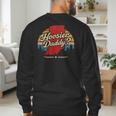 Retro Vintage US States Hoosier Daddy State Outline Desig Men's Sweatshirt Back Print Retro Vintage US States Hoosier Daddy State Outline Desig Men's Sweatshirt Back Print