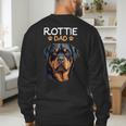 Rottie Dad Rottweiler Dog Men's Sweatshirt Back Print