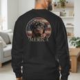 Rottie Dog Mom Dad 'Merica Rottweiler Men's Sweatshirt Back Print Rottie Dog Mom Dad 'Merica Rottweiler Men's Sweatshirt Back Print