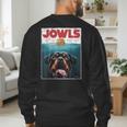 Rottie Rottweiler Jowls Burger Giant Tank Dog Mom Dad Men's Sweatshirt Back Print