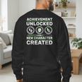Schwangerschaft Verknden Geschenk Zocker New Character Created Pregnancy Announcement Dad Gamer Men's Sweatshirt Back Print