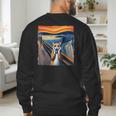 The Scream Cat Parody For Kitty Cat Lover Cat Mom Cat Dad Men's Sweatshirt Back Print