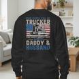 Semi Truck Driver Trucker Daddy Husband US American Flag Men's Sweatshirt Back Print Semi Truck Driver Trucker Daddy Husband US American Flag Men's Sweatshirt Back Print