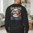 Shih Tzu Dad Like A Regular Dad But Cooler Dog Father's Day Men's Sweatshirt Back Print