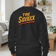 Sidekick Easy Halloween Matching Superhero Costume Dad Mom Men's Sweatshirt Back Print