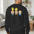 The Simpsons Father's Day Bart Lisa Maggie Dad Birthday Men's Sweatshirt Back Print