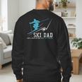 Ski Dad Winter Sports Skiing Father Men's Sweatshirt Back Print
