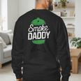 Smoke Daddy Green Egg Pitmaster Dad Tshirt BBQ Grill Men's Sweatshirt Back Print