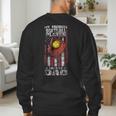 Softball Dad My Favorite Softball Player Calls Me Dad Men's Sweatshirt Back Print