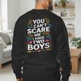 Son Dad Jokes You Can't Scare Me I Have Two Boys Men Men's Sweatshirt Back Print Son Dad Jokes You Can't Scare Me I Have Two Boys Men Men's Sweatshirt Back Print