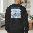 Sonic The Hedgehog Father's Day Dad Qualities Distressed Men's Sweatshirt Back Print