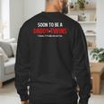 Soon To Be A Daddy Of Twins Expecting Father Men's Sweatshirt Back Print