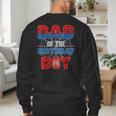 Spider Web Birthday Party Dad Of The Birthday Boy Men's Sweatshirt Back Print