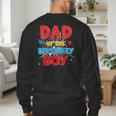 Spider Web Family Matching Dad Of The Birthday Boy Men's Sweatshirt Back Print