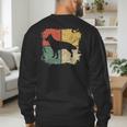 Square Retro German Shepherd Owner Dog Shepard Dad Mom Men's Sweatshirt Back Print