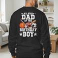 All Star Dad Of The Birthday Boy Basketball Soccer Sport Men's Sweatshirt Back Print