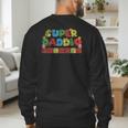 Super Daddio Retro Gamer Dad Style Men's Sweatshirt Back Print
