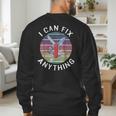 Swiss Army Knife DIY Dad Fathers Day Fix Anything Handyman Men's Sweatshirt Back Print
