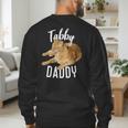Tabby Daddy Cat Lover Saying Graphic Men's Sweatshirt Back Print
