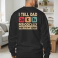I Tell Dad Jokes Periodically Retro Papa Fathers Day Men Men's Sweatshirt Back Print