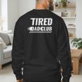 Tired Dad Club Maze Track Back 2 Sided Men's Sweatshirt Back Print