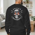 Toilet Destroyer Poop Jokes Dad Humor Poop Diarrhea Men's Sweatshirt Back Print