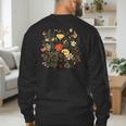Tortie Cat Owner Flowers Tortie Cat Mom Tortie Cat Dad For Men Women Kids Men's Sweatshirt Back Print