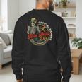 Twin Dad Club Dad Of Twins Skeleton Father's Day Men's Sweatshirt Back Print