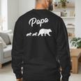 Twin Dad Papa Bear Two Cubs 2 Kids Men's Sweatshirt Back Print