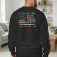 I Have Two Titles Dad & Poppy I Rock Them Both Poppy Men's Sweatshirt Back Print