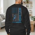Type 1 Diabetes Awareness T1D Dad Of Warrior Type 1 Diabetic Men's Sweatshirt Back Print Type 1 Diabetes Awareness T1D Dad Of Warrior Type 1 Diabetic Men's Sweatshirt Back Print