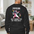 Unicorn Dad Girl Birthday Party Clothing Papacorn Men's Sweatshirt Back Print
