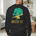 Vegetable Word Game Dad Joke Brocco-Lee Broccoli Men's Sweatshirt Back Print