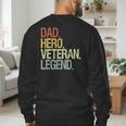 Veteran Dad Men's Sweatshirt Back Print Veteran Dad Men's Sweatshirt Back Print