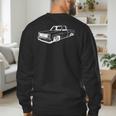 Vintage 73-87 Mini C10 Truck Slammed Graphic Dad Gag Father Men's Sweatshirt Back Print