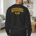 Vintage Airborne Veteran Paratrooper For Men Dad T-Shirt Men's Sweatshirt Back Print