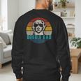 Vintage Best Doodle Dad Ever Father's Day Golden Doodle Men's Sweatshirt Back Print