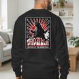 Vintage Dadzilla Father Of The Monsters Fathers Day Men's Sweatshirt Back Print