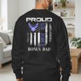 Vintage Proud Air Force Bonus Dad With American Flag Men's Sweatshirt Back Print