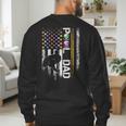 Vintage USA Flag Billiards Player Proud Pool Dad Men's Sweatshirt Back Print