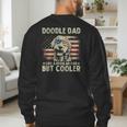 Vintage USA Flag Goldendoodle Doodle Dad Fathers Day Men Men's Sweatshirt Back Print