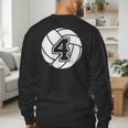 Volleyball Player 4 Volleyball Mom Dad Jersey Number 4 Men's Sweatshirt Back Print