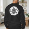 Volleyball Player 9 Volleyball Mom Dad Jersey Number 9 Men's Sweatshirt Back Print