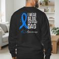 I Wear Blue For My Dad Shirt ALS Awareness Tshirt Men's Sweatshirt Back Print