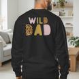 Wild Wild Dad Two Wild Birthday Outfit Zoo Birthday Animal Men's Sweatshirt Back Print